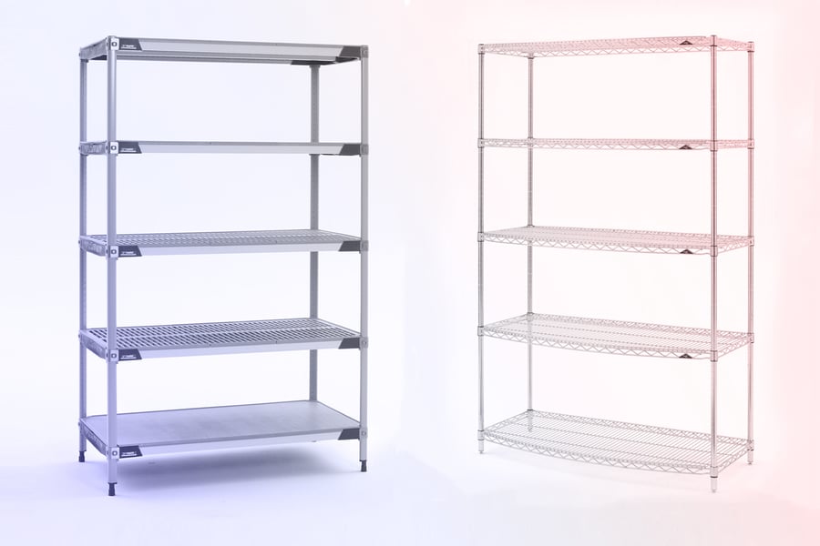 The Great Metro Shelving Debate Wire or Polymer Units?